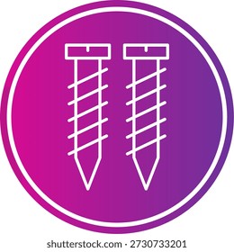 Icono de tornillos para su proyecto