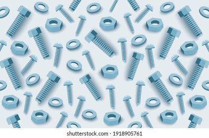 screws and nuts background vector illustration