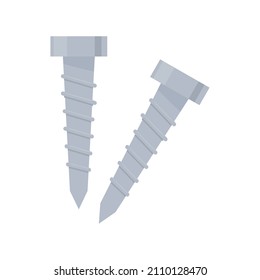 screws tool flat icon isolated