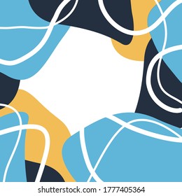 Scribble abstract design background. Vector illustration design template. Flat and clean style. Applicable for any graphic works.