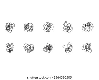 Scribble  Abstract Design Element Set 