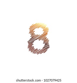 Scribble abstract logo and icon template number 8