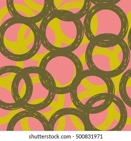 Scribble abstract seamless pattern. doodle style background vector illustration