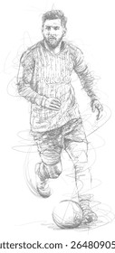 Retrato de Lionel Messi