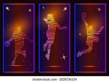 Basketballspieler mit funkelndem Basketball   