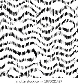 Scribble background. Abstract seamless pattern with diagonal zig zag lines. Good for fashion design, fabric, textile, wrapping and surface.
