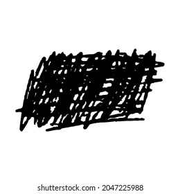Scribble black background, Text highlighter. Vector illustration