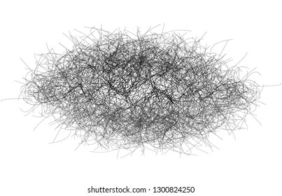 Scribble black background. Vector illustration