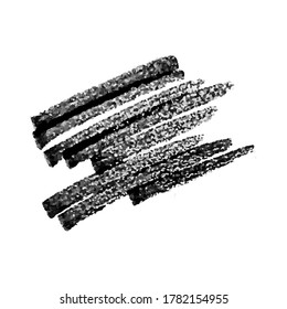 Scribble with a black marker. Doodle style scribble. Black hand drawn design elements on white background. Vector illustration