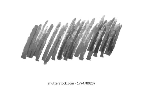 Scribble with a black marker. Doodle style scribble. Black hand drawn design elements on white background. Vector illustration