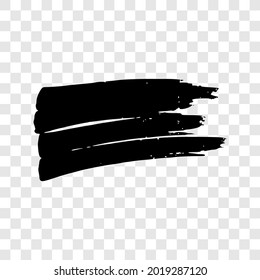 Scribble with a black marker. Doodle style scribble. Black hand drawn design element on transparent background. Vector illustration