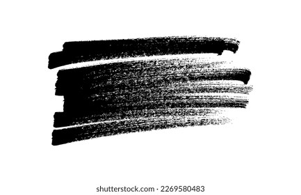 Scribble with a black marker. Doodle style scribble. Black hand drawn design element on white background. Vector illustration