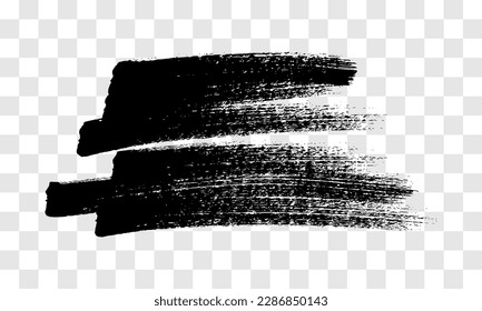 Schreibe mit einem schwarzen Marker. Doodle-Stil Schreib. Schwarz handgezeichnetes Designelement auf transparentem Hintergrund. Vektorgrafik