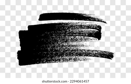 Scribble with a black marker. Doodle style scribble. Black hand drawn design element on transparent background. Vector illustration
