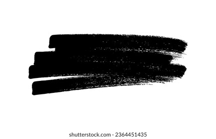 Schreibe mit einem schwarzen Marker. Doodle-Stil Schreib. Schwarz handgezeichnetes Design-Element auf weißem Hintergrund. Vektorgrafik
