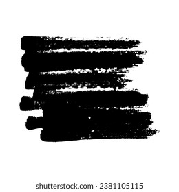 Scribble with a black marker. Doodle style scribble. Black hand drawn design element on white background. Vector illustration