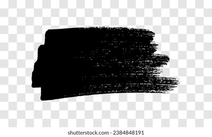 Scribble with a black marker. Doodle style scribble. Black hand drawn design element on transparent background. Vector illustration