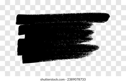 Scribble with a black marker. Doodle style scribble. Black hand drawn design element on transparent background. Vector illustration