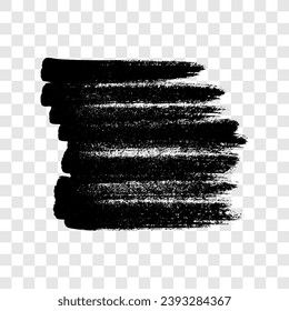 Scribble with a black marker. Doodle style scribble. Black hand drawn design element on transparent background. Vector illustration