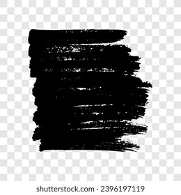 Scribble with a black marker. Doodle style scribble. Black hand drawn design element on transparent background. Vector illustration