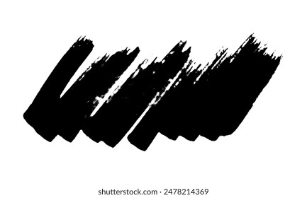 Garabatear con un marcador negro. Garabato estilo garabato. Elemento de diseño dibujado a mano negro sobre fondo blanco. Ilustración vectorial