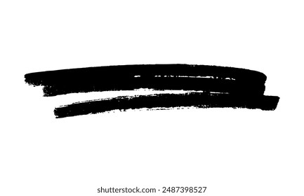 Scribble with a black marker. Doodle style scribble. Black hand drawn design element on white background. Vector illustration