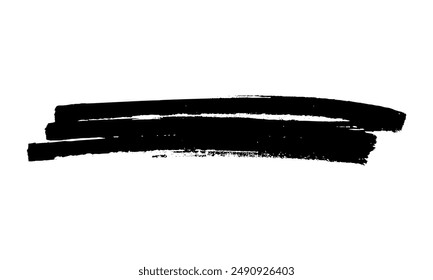 Mit einem schwarzen Marker kritzeln. Kritzelei im Doodle-Stil. Schwarzes handgezeichnetes Designelement auf weißem Hintergrund. Vektorillustration