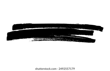 Garabatear con un marcador negro. Garabato estilo garabato. Elemento de diseño dibujado a mano negro sobre fondo blanco. Ilustración vectorial