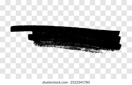 Garabato con un marcador negro. Garabato estilo Doodle. Elemento de diseño dibujado a mano negro sobre fondo transparente. Ilustración vectorial