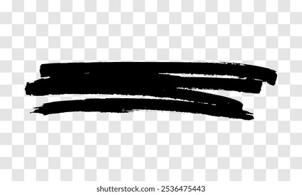 Scribble with a black marker. Doodle style scribble. Black hand drawn design element on transparent background. Vector illustration