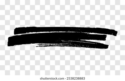 Scribble with a black marker. Doodle style scribble. Black hand drawn design element on transparent background. Vector illustration