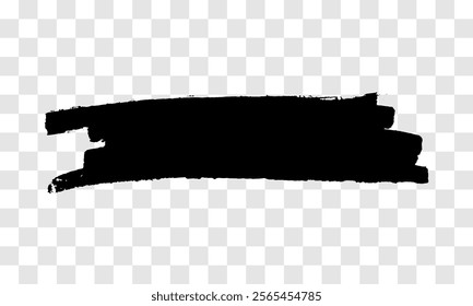 Scribble with a black marker. Doodle style scribble. Black hand drawn design element on transparent background. Vector illustration