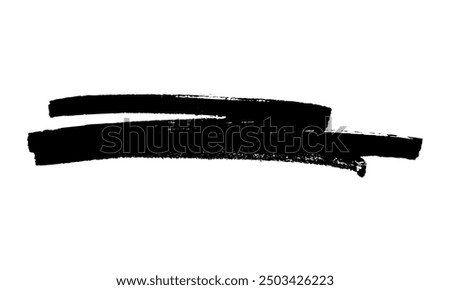 Scribble with a black marker. Doodle style scribble. Black hand drawn design element on white background. Vector illustration