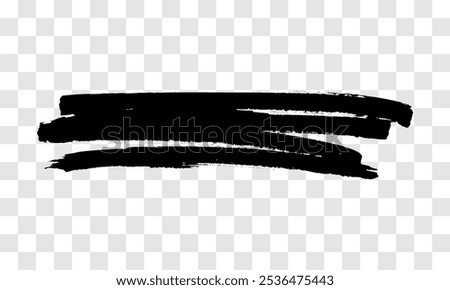 Scribble with a black marker. Doodle style scribble. Black hand drawn design element on transparent background. Vector illustration