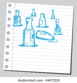 Scribble bottles