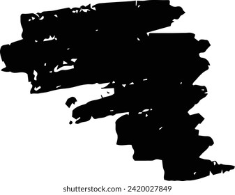 Scribble brush stroke charcoal curly line set illustation for background design 