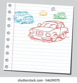 Scribble cars