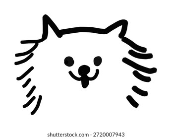 Scribble chalk or charcoal style dogs drawing. Hand drawn puppy sketches, wax crayon outline funny whimsical grunge charcoal art for tshirt print, placard, poster or isolated doodle stickers