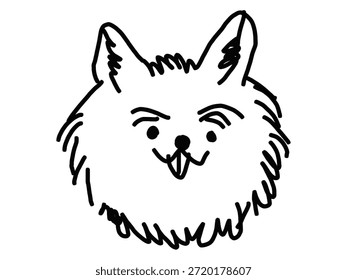 Scribble chalk or charcoal style dogs drawing. Hand drawn puppy sketches, wax crayon outline funny whimsical grunge charcoal art for tshirt print, placard, poster or isolated doodle stickers