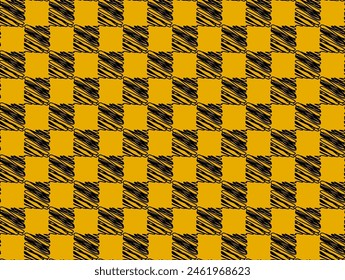 Scribble checkered pattern background. Doodle background