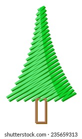 Scribble Christmas Tree Design