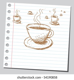 Scribble coffee cups