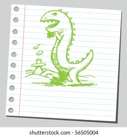 Scribble dinosaur