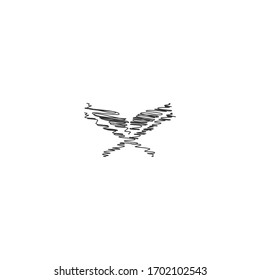 garabatos de diseño de icono del logo de al-quran. Dibujado a mano con relleno de garabatos