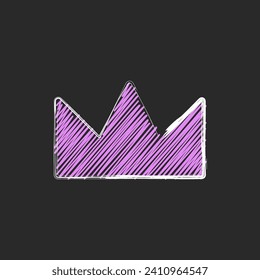 Scribble doodle crown scratches , collage style infographics with neon colors