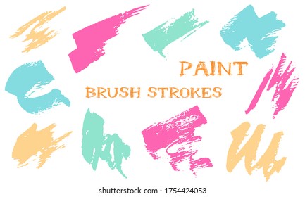 Scribble doodle ink brush strokes vector band. Grunge texture cool graphic design elements. Isolated ink daubs on white background.