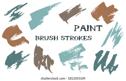 Scribble doodle ink brush strokes vector collection. Grunge texture abstract graphic design elements. Isolated paint shapes on white background.