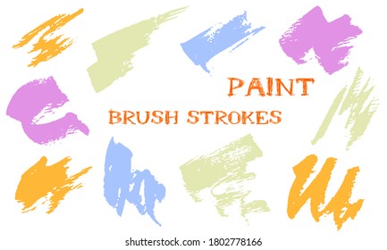 El pincel de dibujo de doodle esgrimido se acaricia con la colección vectorial. Elementos de diseño gráfico con mosaico de textura gruesa. Dibujar formas en un fondo blanco.