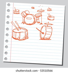 Scribble drums