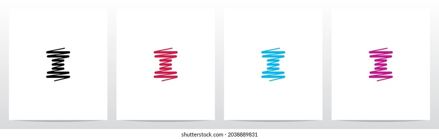 Scribble Forming Letter Logo Design I